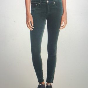 Rag & Bone Forest Green Scarab Skinny Leg Jeans NWT - Size 25
